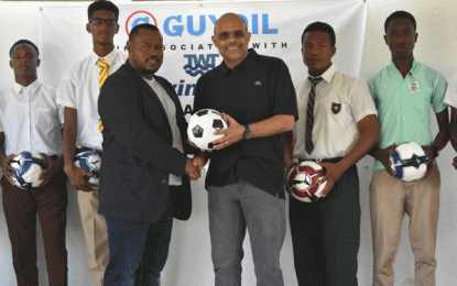 Guyoil/Tradewind tankers school league… Ex-pro player tells young footballers to develop their own style