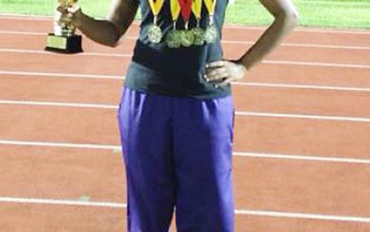 GTU National Schools Championship Champion girl for Swimming Amy Grant Champion takes Javelin gold to make it 5