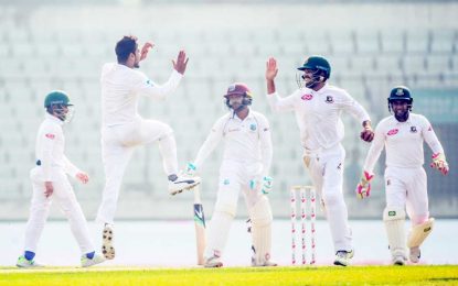 Mehidy leads Bangladesh to historic win over hapless Windies