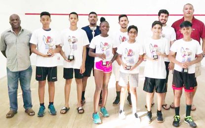 Bounty Farm Handicap Squash tournament…Arjoon crowned King after beating Pollard in Final