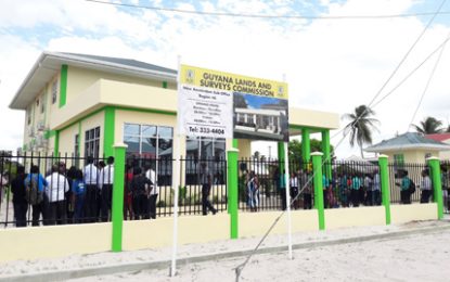 $30M Lands and Survey building commissioned in Berbice