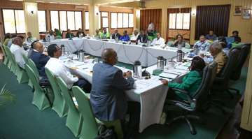 Pres Granger Chairs Cabinet Meeting In Watooka Linden First