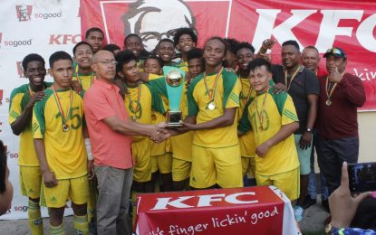 GFF/KFC U20 Independence KO Cup – Bartica FAPotaro Strikers needle Lazio FC to win title