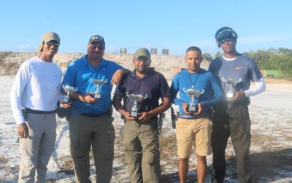 GSSF/Orinduik Development Inc. Practical Shooting MatchRay Beharry (Production) and David Dharry (Limited) tops respective fields