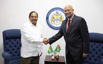 CWI President assures Guyana will be featured on India tour ─ CWI team pays a courtesy call on PM Nagamootoo