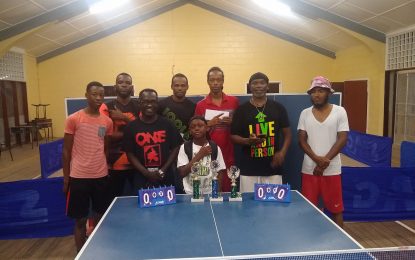 Maurice Cummings wins Roger Bishop Senior Linden Table Tennis Championships