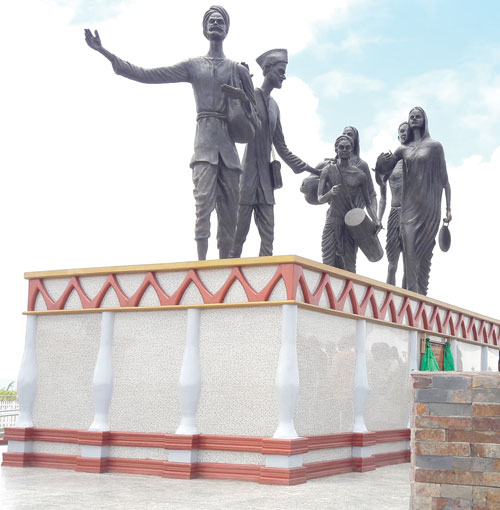 Indian Arrival Monument Officially Commissioned At Palmyra Kaieteur News 0965