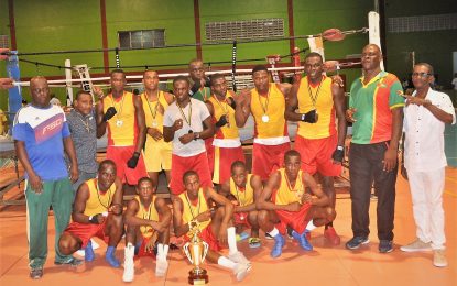 GBA’s Andrew Lewis Novices Boxing C/Ships GDF retain Best Gym Title FYC’s Halley (Youth) & Haywood (Elite) cop Best Boxer Awards