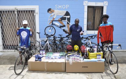 Historic donation of equipment by UCI a boost for GCF Members of Guyana’s Team for JCCC to benefit