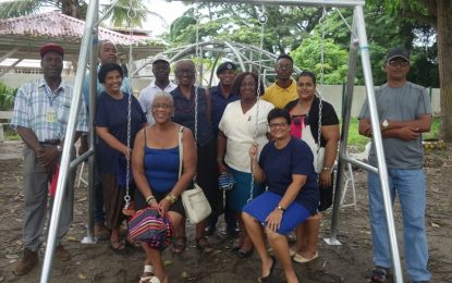 All Saints Anglican Church donate Monkey Bars and Swings to Esplanade Recreation Park