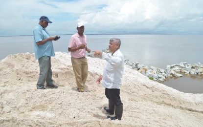 Leguan’s $314M sea defense project delayed by tides– BK official