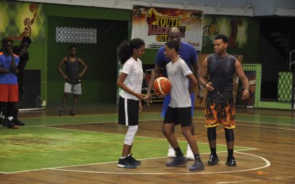 Youth Hoops Basketball Clinic and Tour bounces off in style Bonner and Mahler impressed with energy displayed by participants