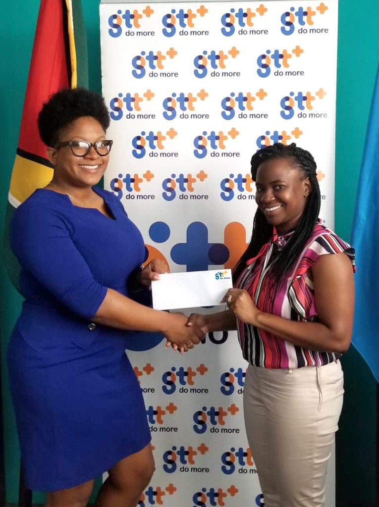 GTT hands over hurricane relief funds to CDC – Kaieteur News