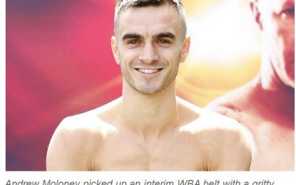 Andrew Moloney survives war with Elton Dharry to win interim WBA title