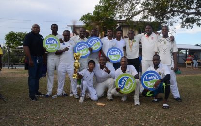 BCB/Let’s Bet Sports 100 balls Tournament – Upper Corentyne Dukestown CC beat No72 All Stars in thriller to lift first ever BCB title