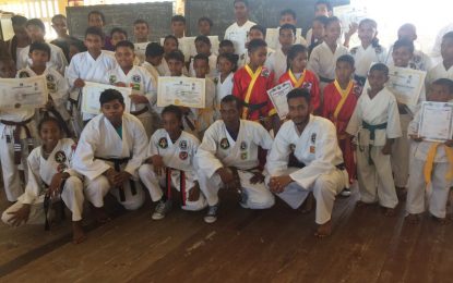 Guyana Mixed Marital Arts Karate Association holds final grading exam for 2019