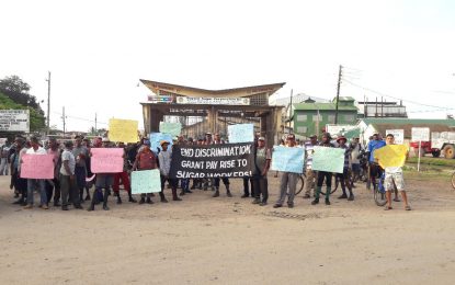 Albion sugar workers protest again for wage increase