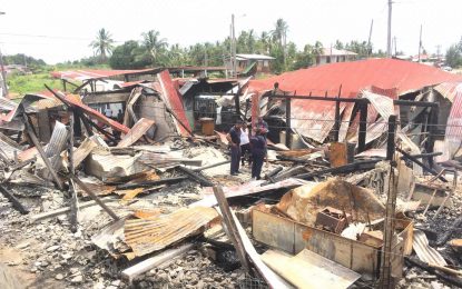 Berbice businessman suspects arson as home, business razed