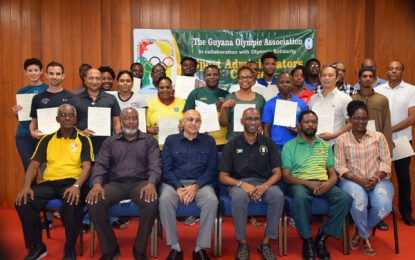 GOA/IOC Sport Administrators’ course concludes