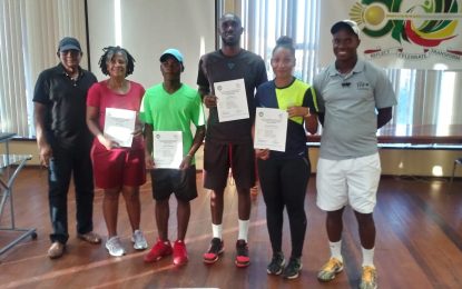 Bajan Applewhaite completes GTA Tennis Course