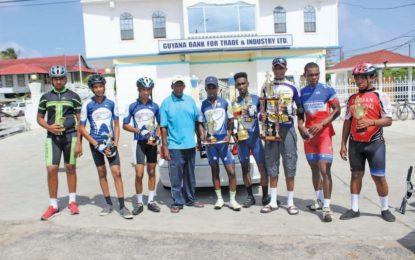 Narine takes top position Trophy Stall 40-miles cycle road race in Berbice