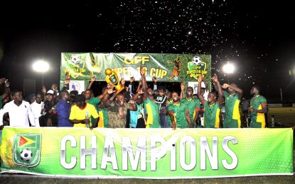 Guyana Defence Force crowned GFF Super 16 Cup 2019/2020 Champs, needle Conquerors