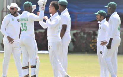 CWI’s Regional four-day Smith, Permaul destroy Red force for 98 as Jaguars take controlV