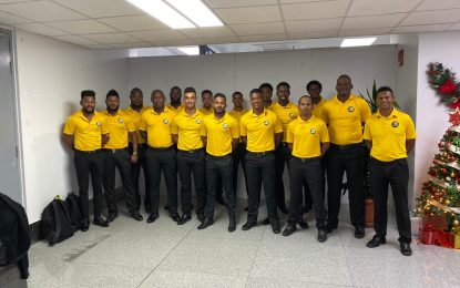 Jaguars departed Guyana yesterday for 2020 PCL