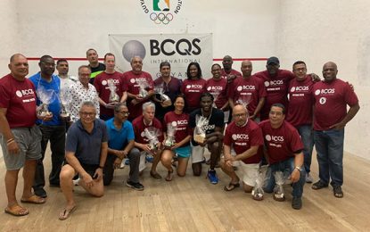 BQCS Guyana Masters Squash Tournament… Guyanese Denis Dias, Lydia Fraser wins titles as action ends on Saturday night