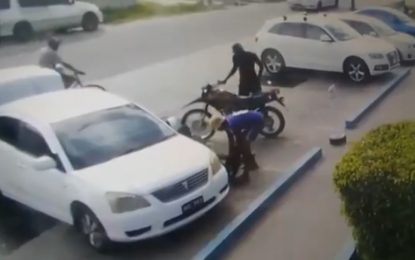 Thieves grab motorbike from owner in brazen daylight robbery