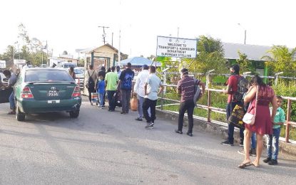 Commuters appeal for screening at Supenaam Speedboat Terminal