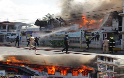 Fire destroys DeSinco’s buildings on Sheriff Street