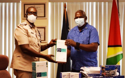 COVID-19 protective equipment handed over to police