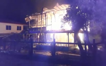 Intoxicated man sets Canje house alight