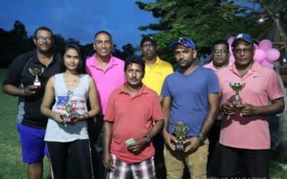 Mike Mangal ‘Cashes In’ at Guyana Golf Association Cancer Awareness event