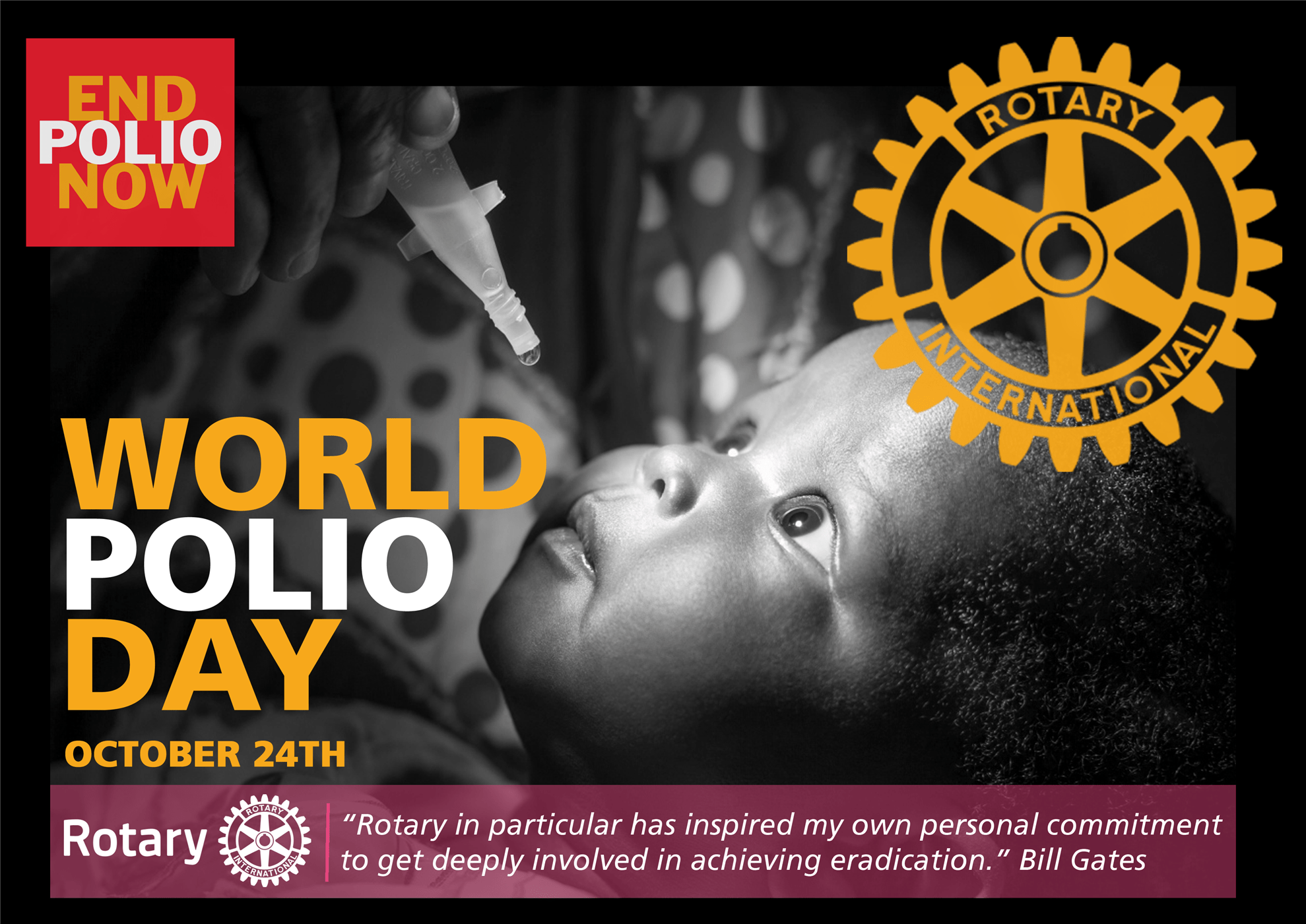 Rotary continues eradication fight as World Polio Day is observed