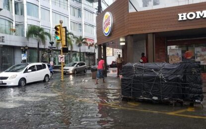 Coastal area swamped after heavy rains – Guyana braces for another four days of downpour