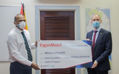 Exxon makes $32M COVID donation it can take back later