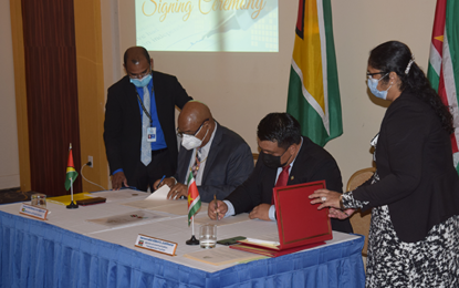 Guyana signs historical Air Service Agreement with Suriname