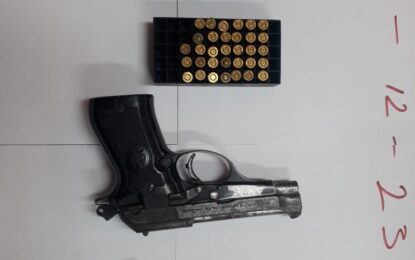 Police confiscate gun, ammo, ganja in Berbice raid – several arrested