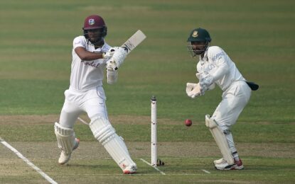 Bonner the backbone as West Indies reach 223-5