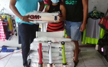 Cricket gears for young & promising cricketers in Guyana project endorsed by GCB