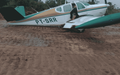 Aircraft with suspected cocaine cargo makes emergency landing near Orealla – Brazilian pilot and passenger detained