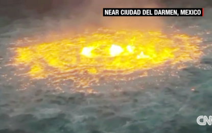 Ruptured gas pipeline sparks huge “eye of fire” in Mexico’s waters