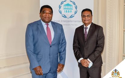 House Speaker meets with IPU Secretary General in Geneva