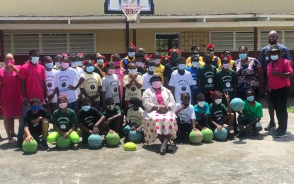 Brusches Basketball Foundation donate backboards to Mackenzie Primary School