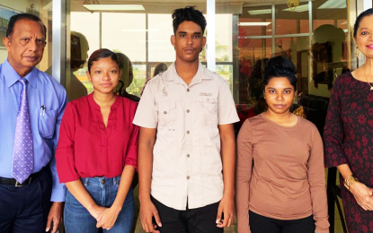 Ahilia & Bish Panday Foundation Awards three scholarships to UG’s Tain & Turkeyen Campuses