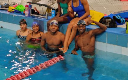 Swimmers arrived in Peru on Wednesday evening