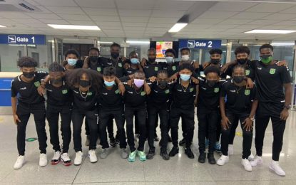 Guyana off to the Dominican Republic for the 2022 CMU20 Qualifiers