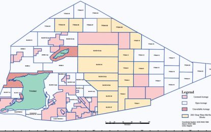 T&T puts 17 offshore  blocks up for auction